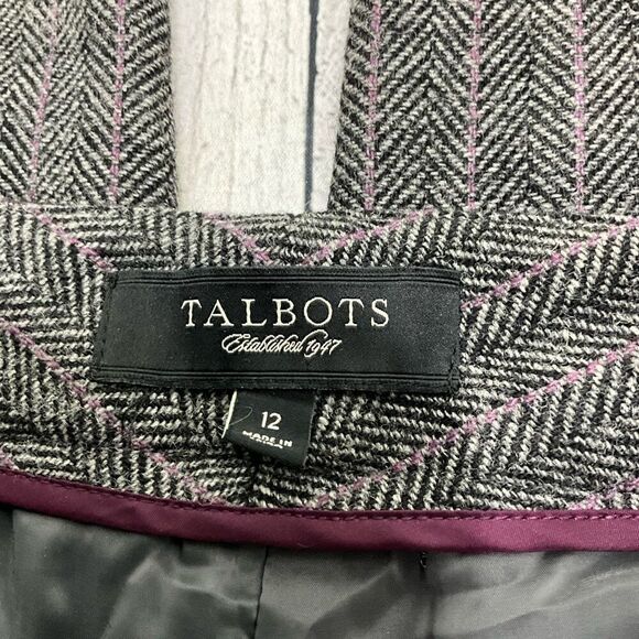 TALBOTS Signature Slim Wool Blend Dress Pants - Picture 3 of 5